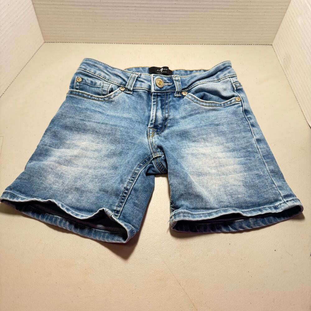 7 For All Mankind youth Denim Shorts Sz 8 Super Cute!